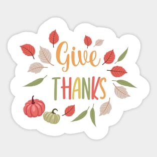 Give Thanks! Sticker